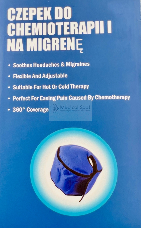 Czepek chłodzący do chemioterapii i na migrenę, żelowa terapia zimnem/ciepłem. MediCOLD. Czepek chłodzący do chemioterapii i na migrenę, żelowa terapia zimnem/ciepłem. MediCOLD.