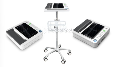 Aparat EKG 12 kanałowy. Elektrokardiograf 12 odprowadzeń EKG z drukarką, analizą i ekranem dotykowym. SE1200 Sinohero.