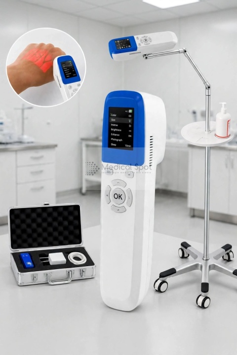 Skaner Żył QV600 MS PRO z AI i stojakiem jezdnym