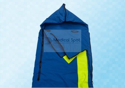 Śpiwór medyczny bakteriostatyczny dla ratownictwa.Rozmiar 75x220 cm. Wodoodporny, termoizolacyjny.Clinibed.