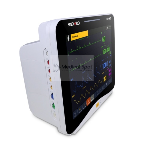 Wieloparametrowy Monitor Pacjenta S90. ECG, SpO2,NIBP, RESP, TEMP. Sinohero.