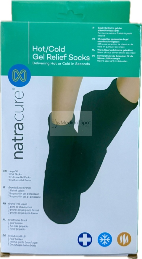 Skarpety Chłodzące do Chemioterapii NatraCure® PolyGel – Krioterapia Stóp.